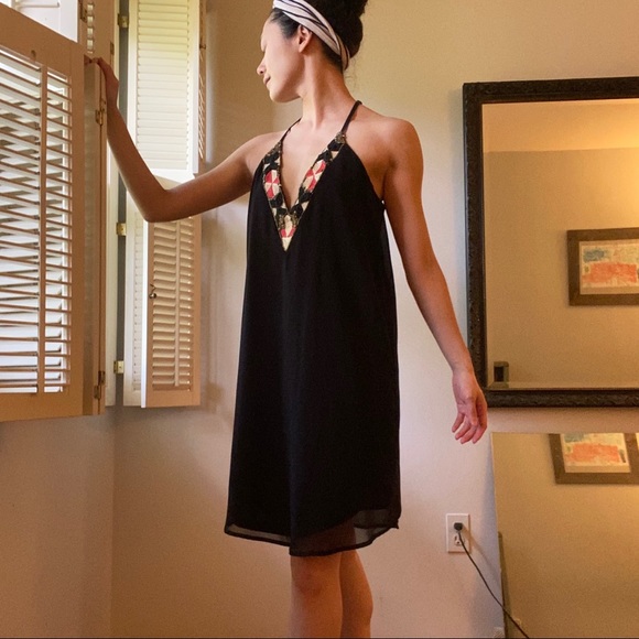 Aakaa Beaded Slip Dress - Picture 1 of 4